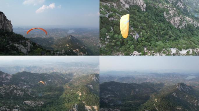 4K滑翔伞飞行实拍
