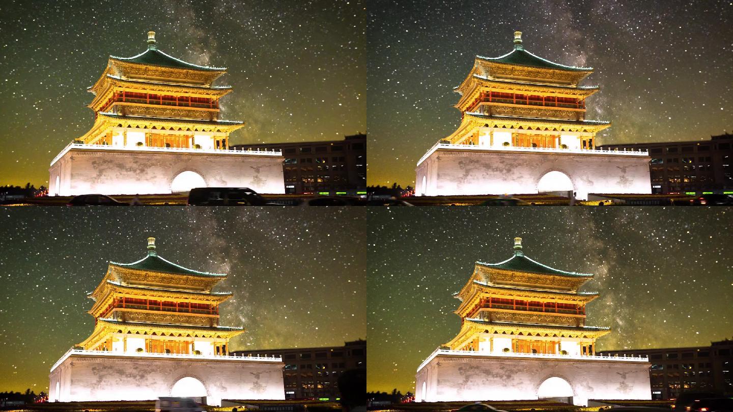 西安城楼夜景图片素材-编号10166111-图行天下
