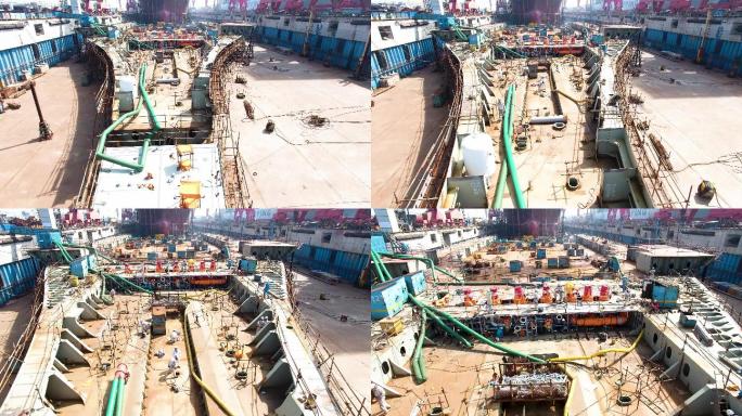 LNG船航拍 海上拍摄 港口