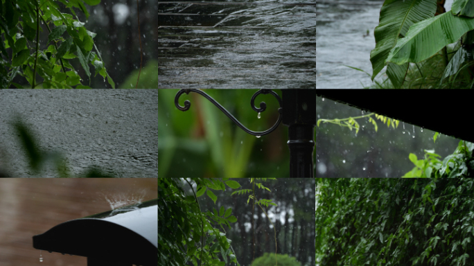 下雨天 雨滴雨水 雨景