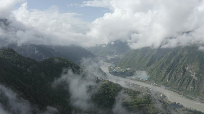 4K风景航拍 云海 河流 高山镜头组