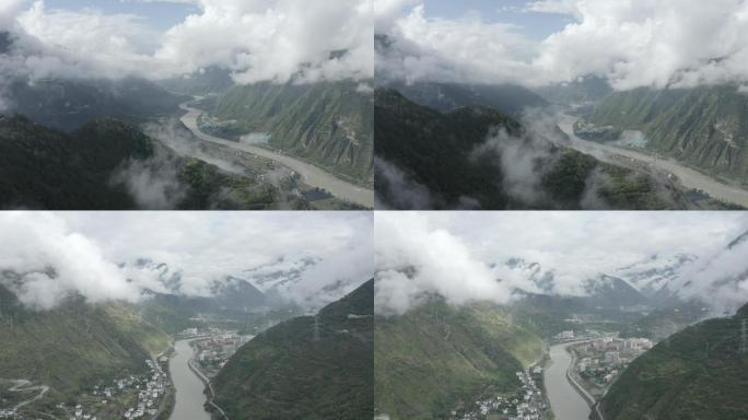 4K风景航拍 云海 河流 高山镜头组