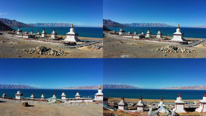4K航拍西藏圣湖当惹措雍