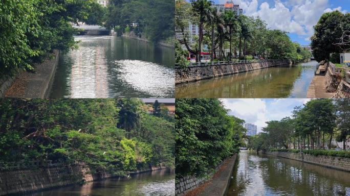 生态建设保护水资源城市防洪水道绿色河道