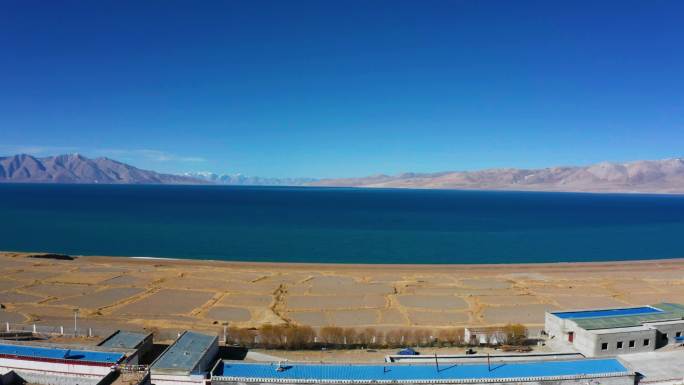 4K航拍西藏圣湖当惹措雍