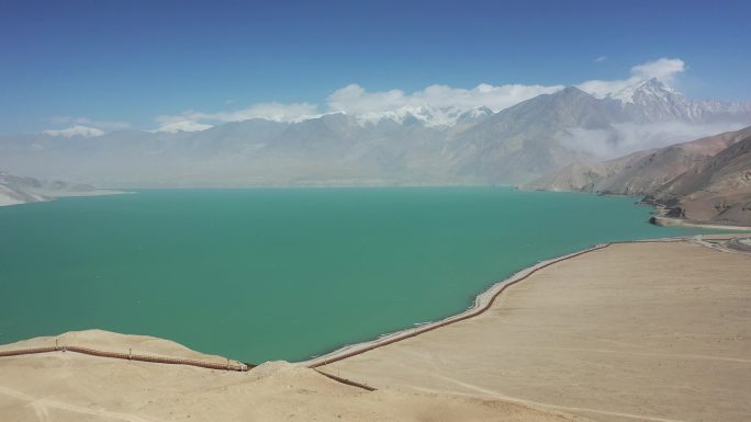 原创 新疆阿克陶县白沙湖白沙山自然风光