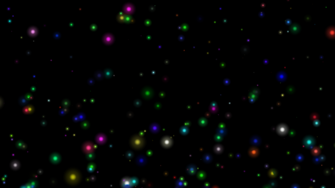 五颜六色上升粒子