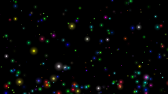 五颜六色上升粒子