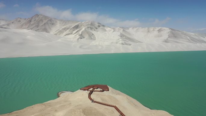 原创 新疆阿克陶县白沙湖白沙山自然风光