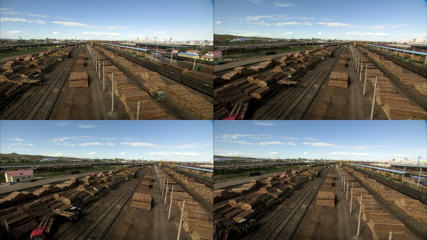 伐木场 原木 运输 贸易