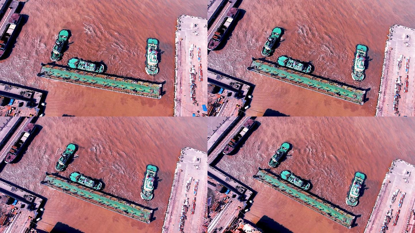 LNG船航拍 海上拍摄 港口