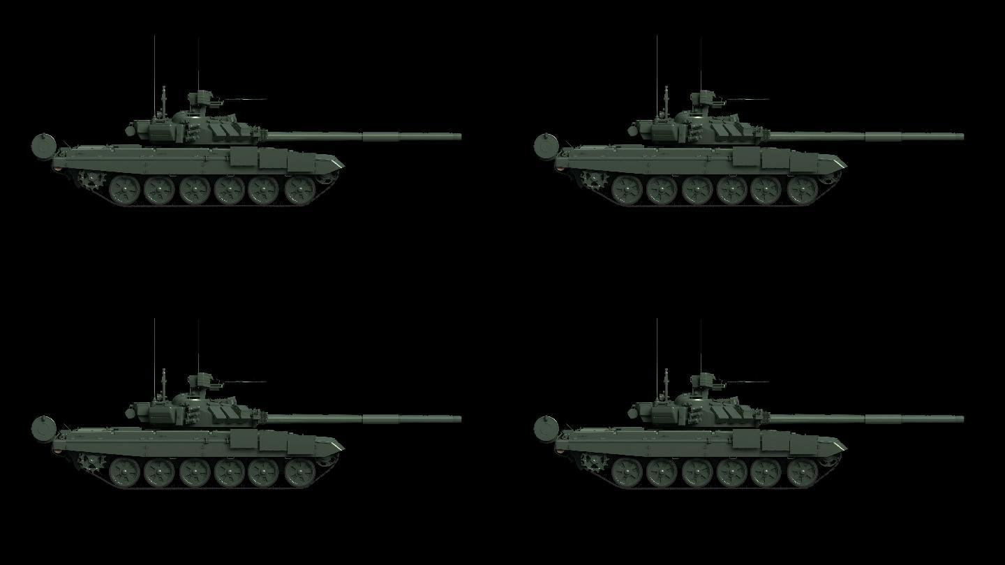 t90坦克行进中