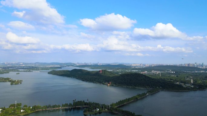 武汉东湖磨山4K航拍