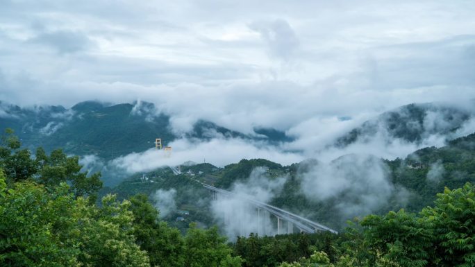 四渡河大桥延时