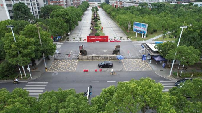 武汉城市职业学院4k航拍视频素材