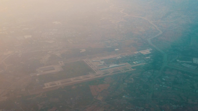 4K 飞机飞过南京禄口国际机场