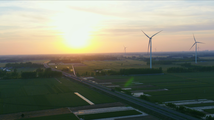 唯美风车绿色能源清洁能源新能源环保风能