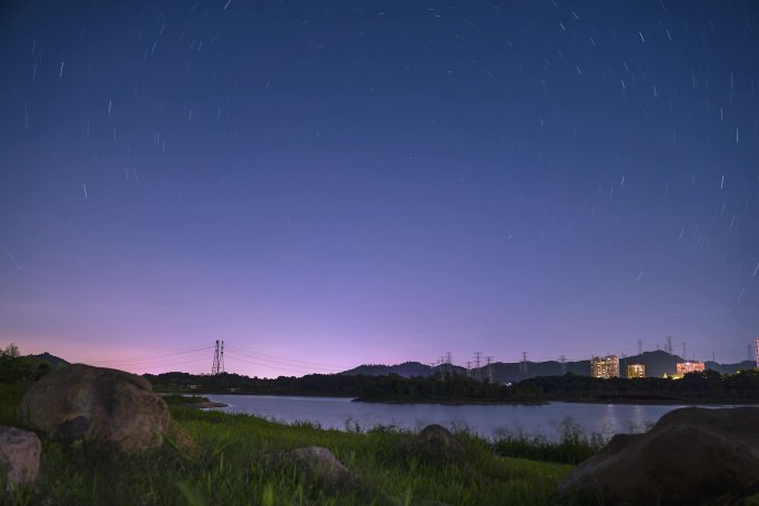 深圳石岩湖星轨延时