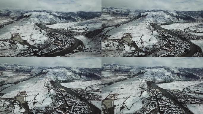 甘孜新都桥塔公雪景 旅游自媒体 VLOG