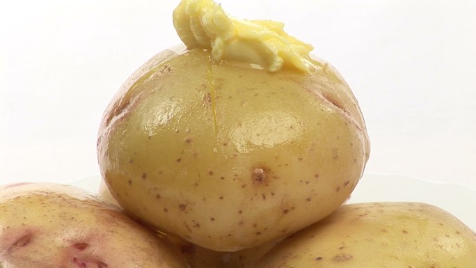 土豆黄油特写小吃