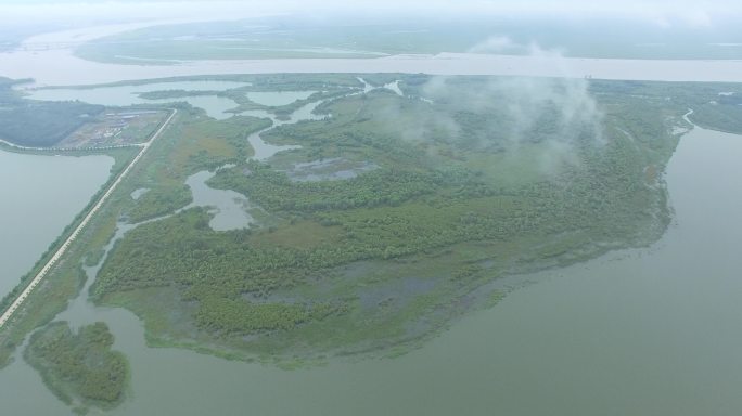 湖泊航拍空境 空境素材 户外航拍 湖边