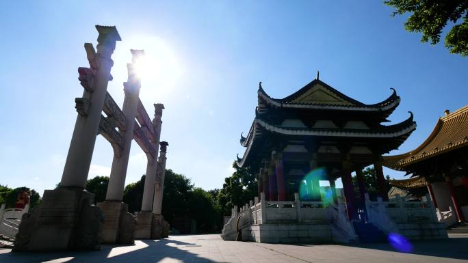 柳州文庙逆光镜头