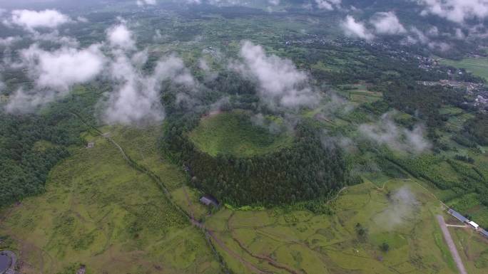 腾冲火山航拍 腾冲航拍云南旅游宣传片素材