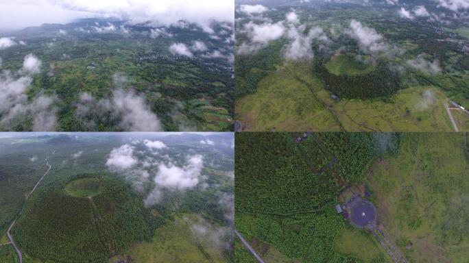 腾冲火山航拍 腾冲航拍云南旅游宣传片素材