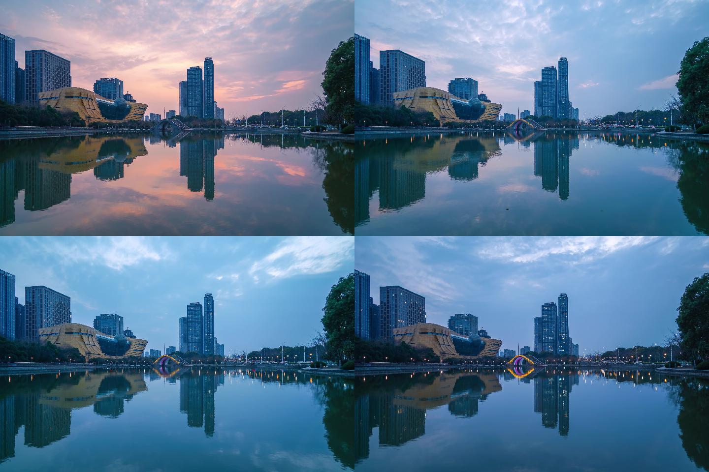 【6K】杭州滨江低碳科技馆日转夜延时摄影