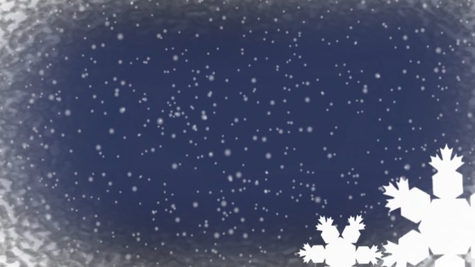 动画圣诞下雪特效雪花背景