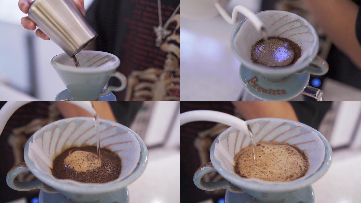 咖啡机萃取意式拉花手冲（4K）