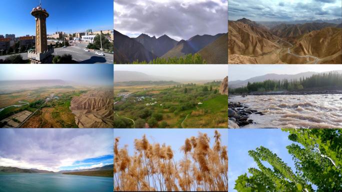 新疆特色 南疆风光 核桃之乡 风景大自然