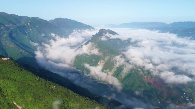 湖北恩施巴东巫峡云海