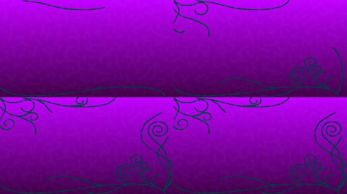 紫色生长花纹动画特效