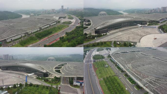 重庆悦来会展中心、国际博览中心通用航拍