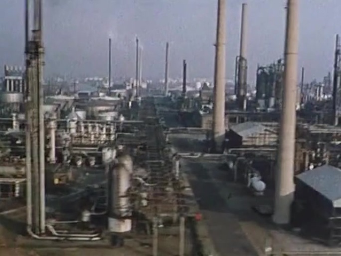 70年代石油天然气存储加工厂