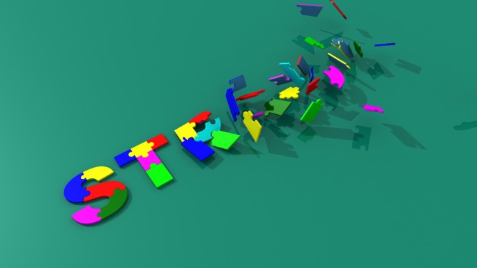 3D拼图动画特效3D拼图动画特效组成字母