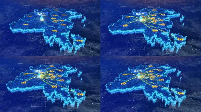 福州市辐射全市网络地图