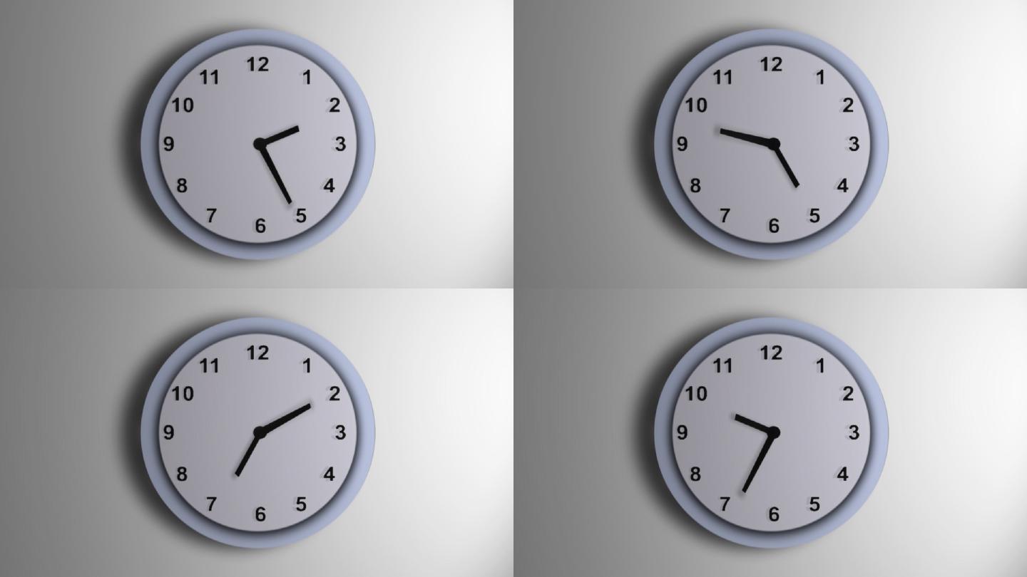 时钟时针走动动画特效