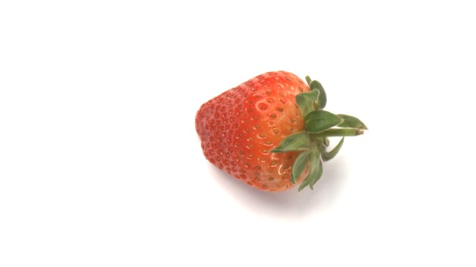 一个草莓旋转特写转盘食材美食