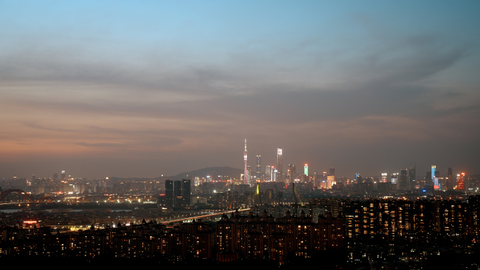 4K广州城市高楼延时摄影2