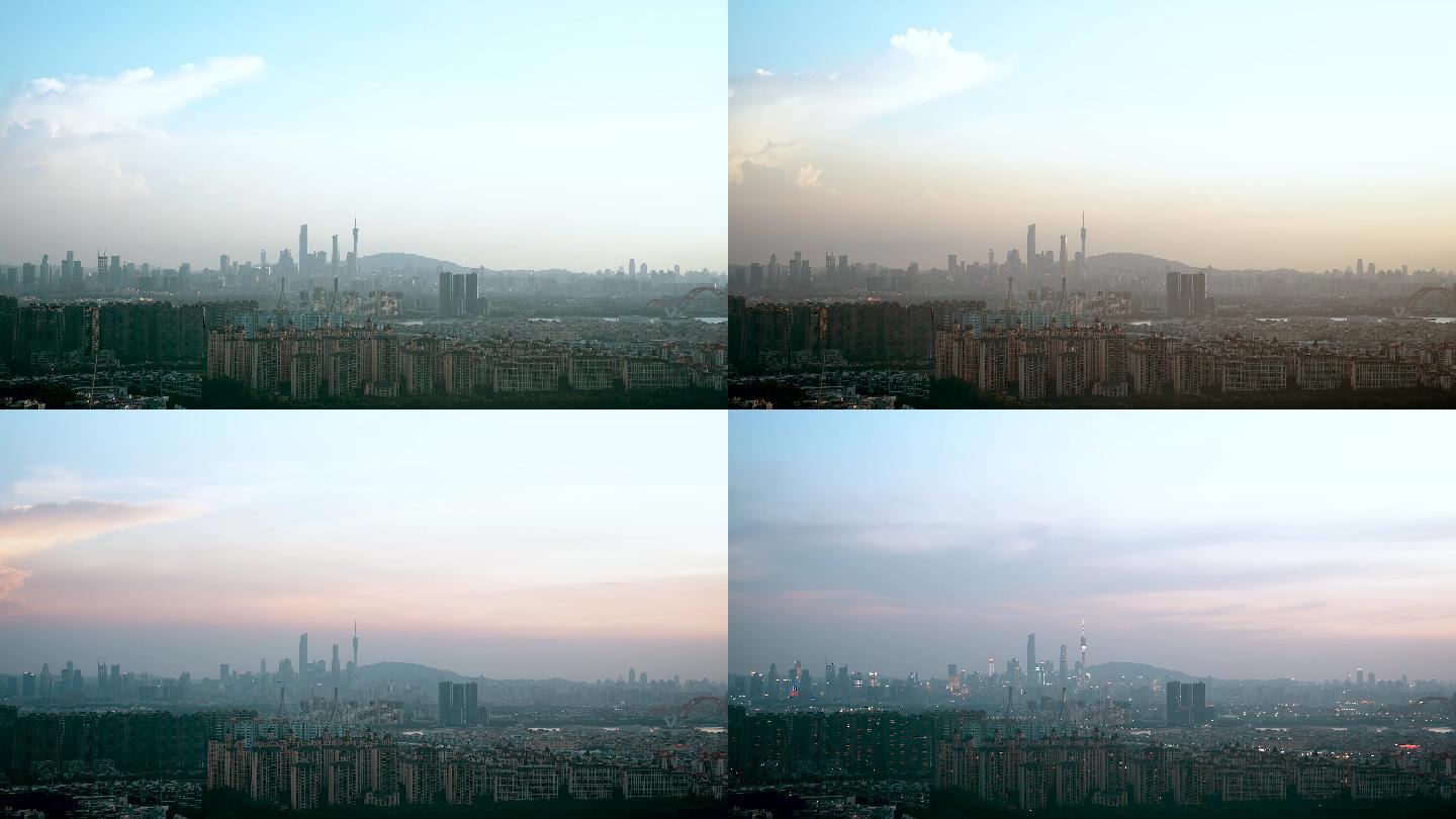 4K广州城市高楼延时摄影2