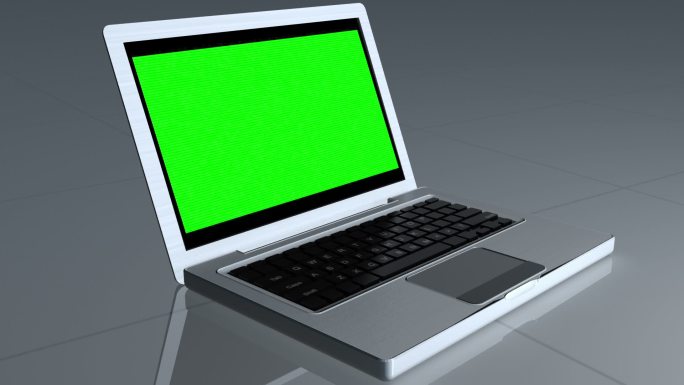 3D电脑绿色屏幕动画特效
