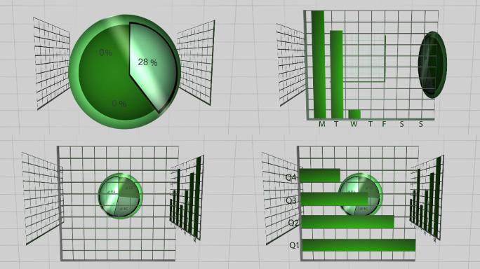 3D网格图表动画特效