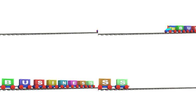 3d火车动画特效高速公路道路立交桥车流量