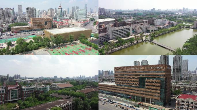 天津大学校园航拍 天大设计总院 北洋园