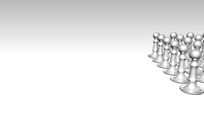 白色象棋和蓝色象棋动画特效