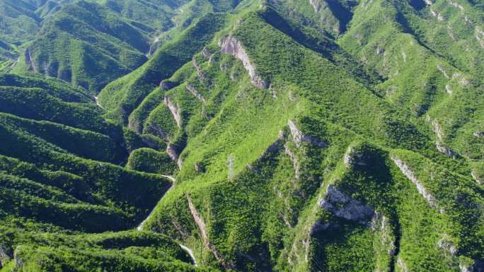 [4K]航拍素材.门头沟南雁路田庄风光