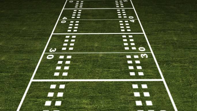 动画足球场特效流动涌动四季