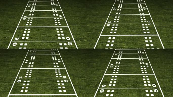 动画足球场特效流动涌动四季